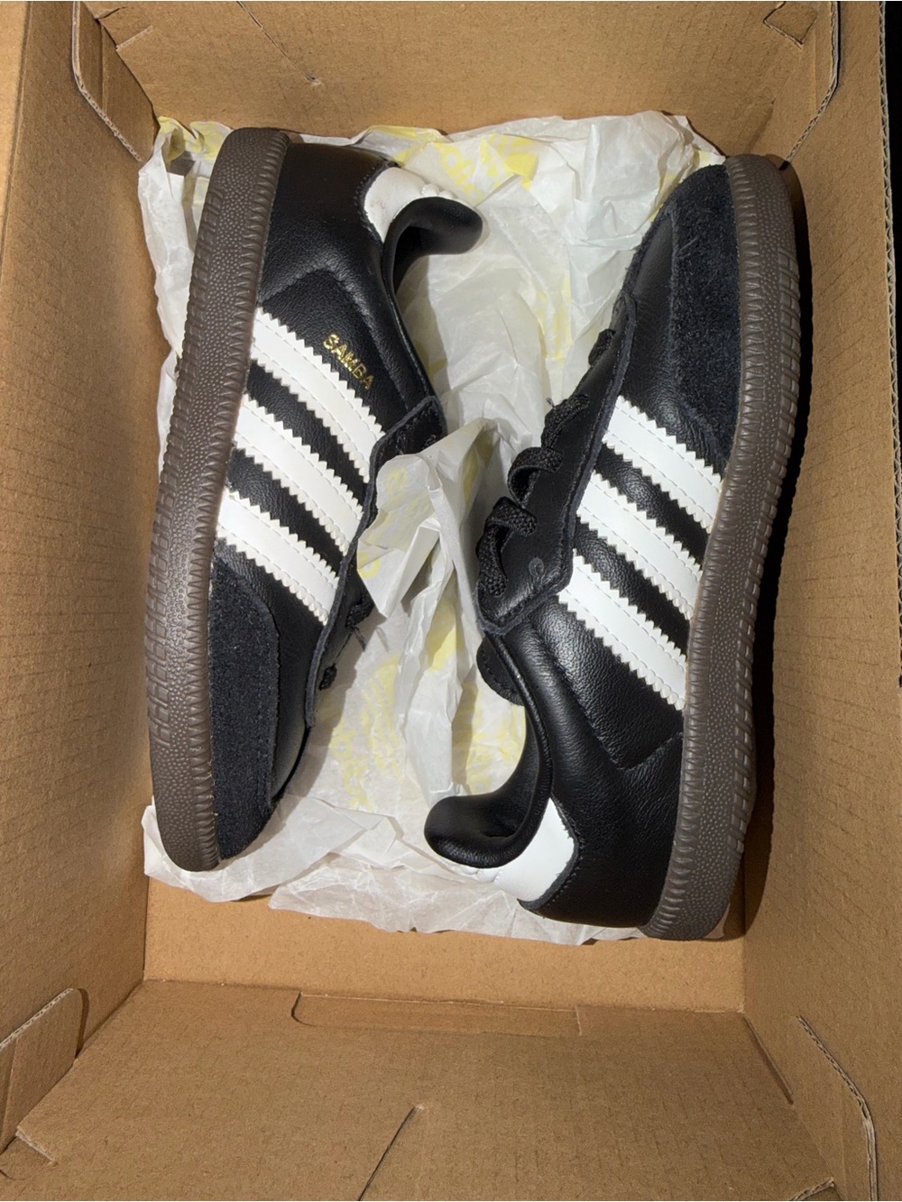 adidas Kids Black and White Samba Sneakers